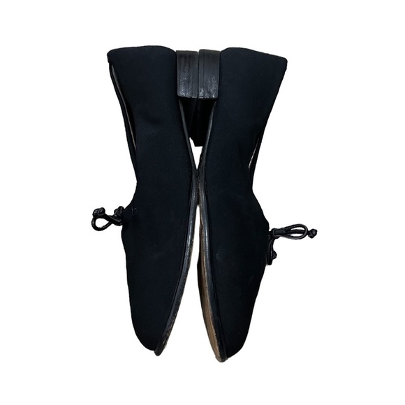 Stuart Weitzman Women’s Black Slip On Block Heel Loafers Size 8 1/2 - Picture 7 of 9